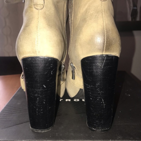 Trouve Distressed Leather booties - Picture 6 of 7